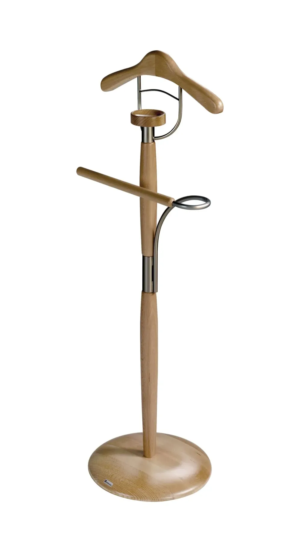 Valet de nuit en bois de hêtre frêne 110x45x32 cm