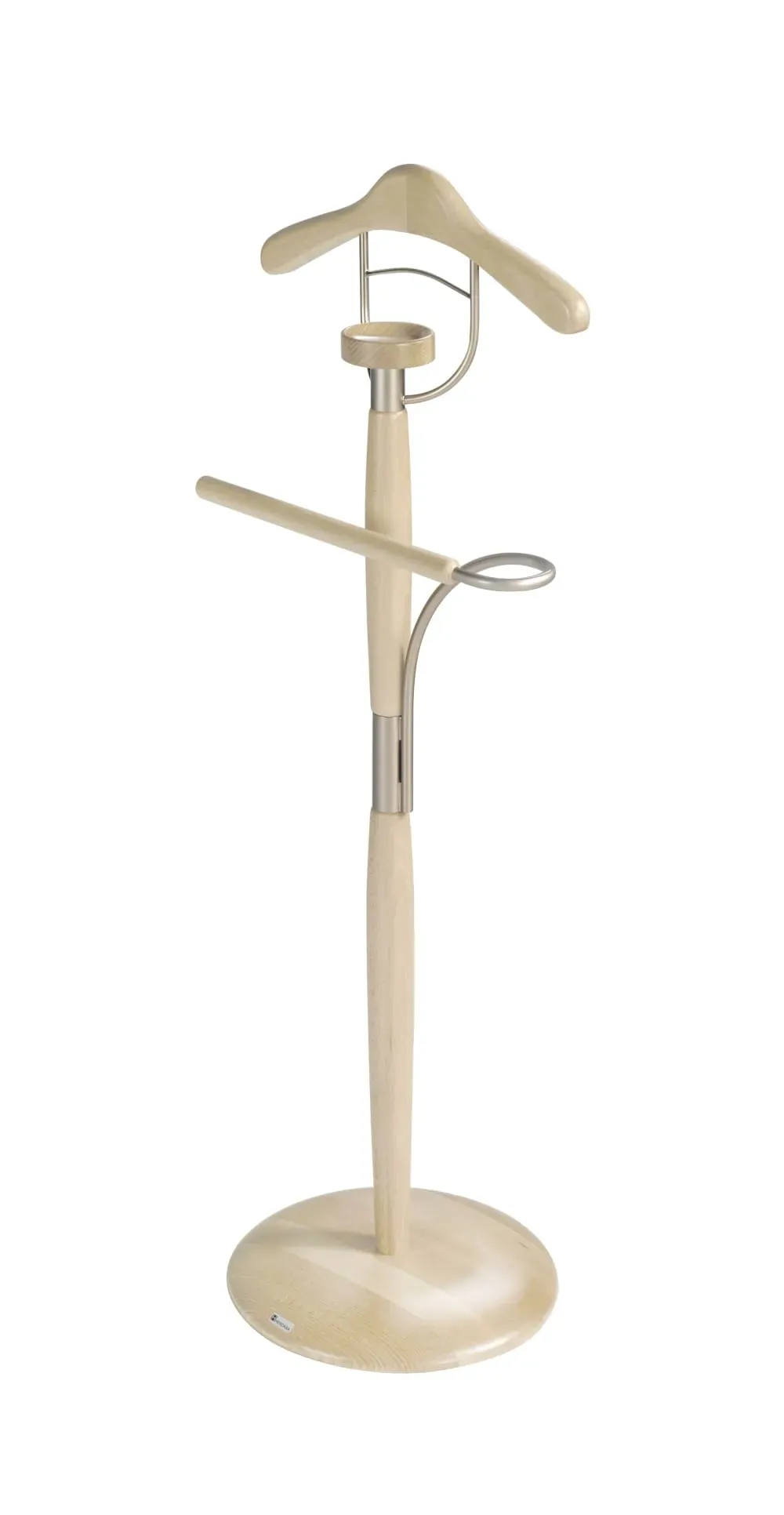 Valet de nuit en bois de hêtre chêne 110x45x32 cm