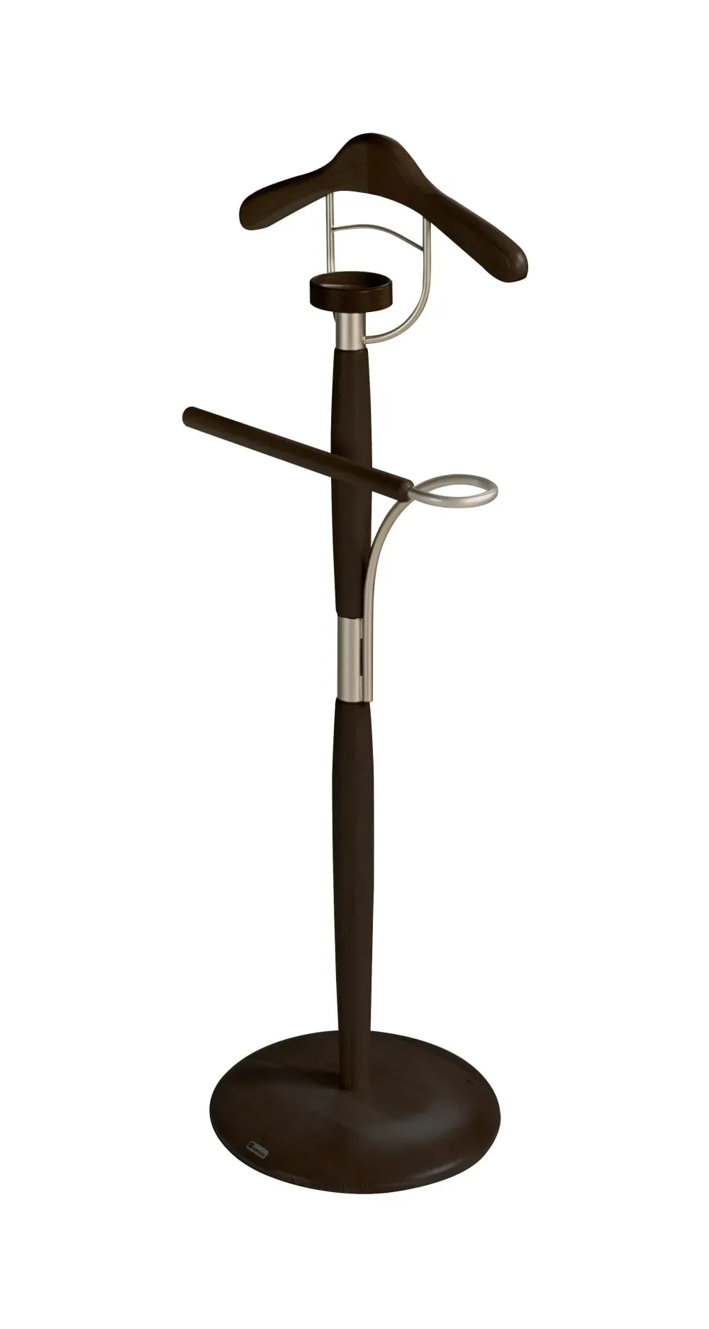 Valet de nuit en bois de hêtre wengé 110x45x32 cm