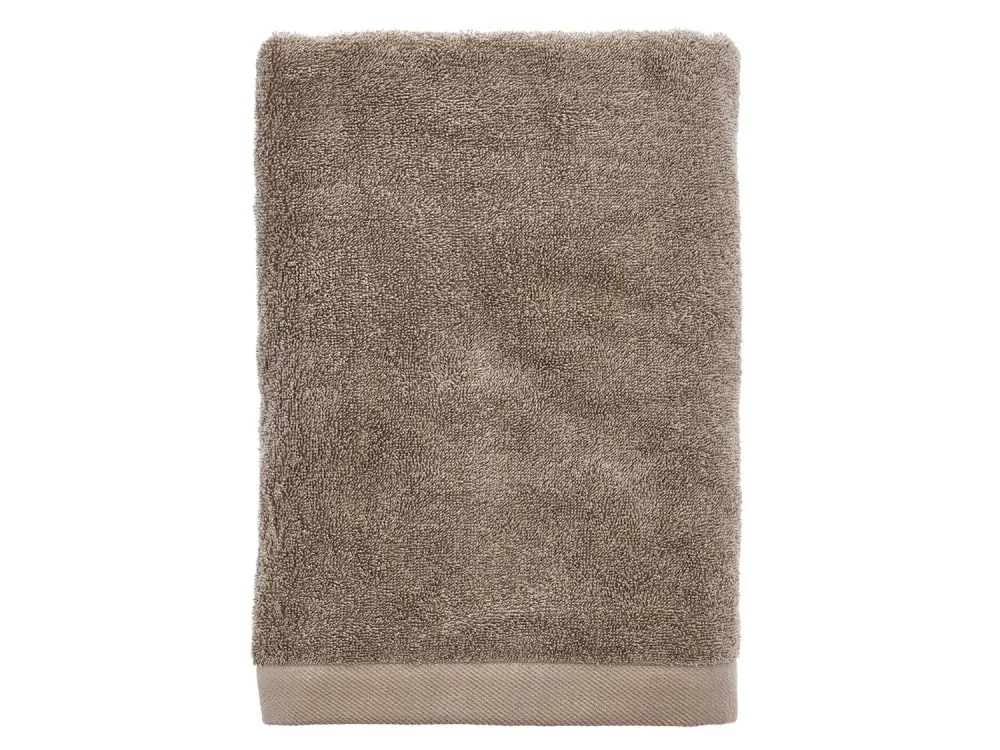 Serviette en coton bio taupe 70x140 cm