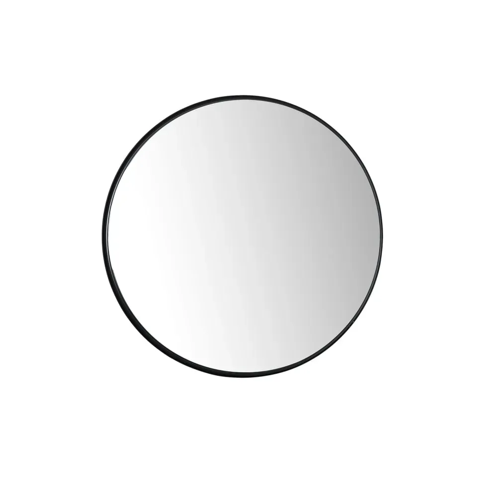 Miroir en fer noir  85x3x85 cm