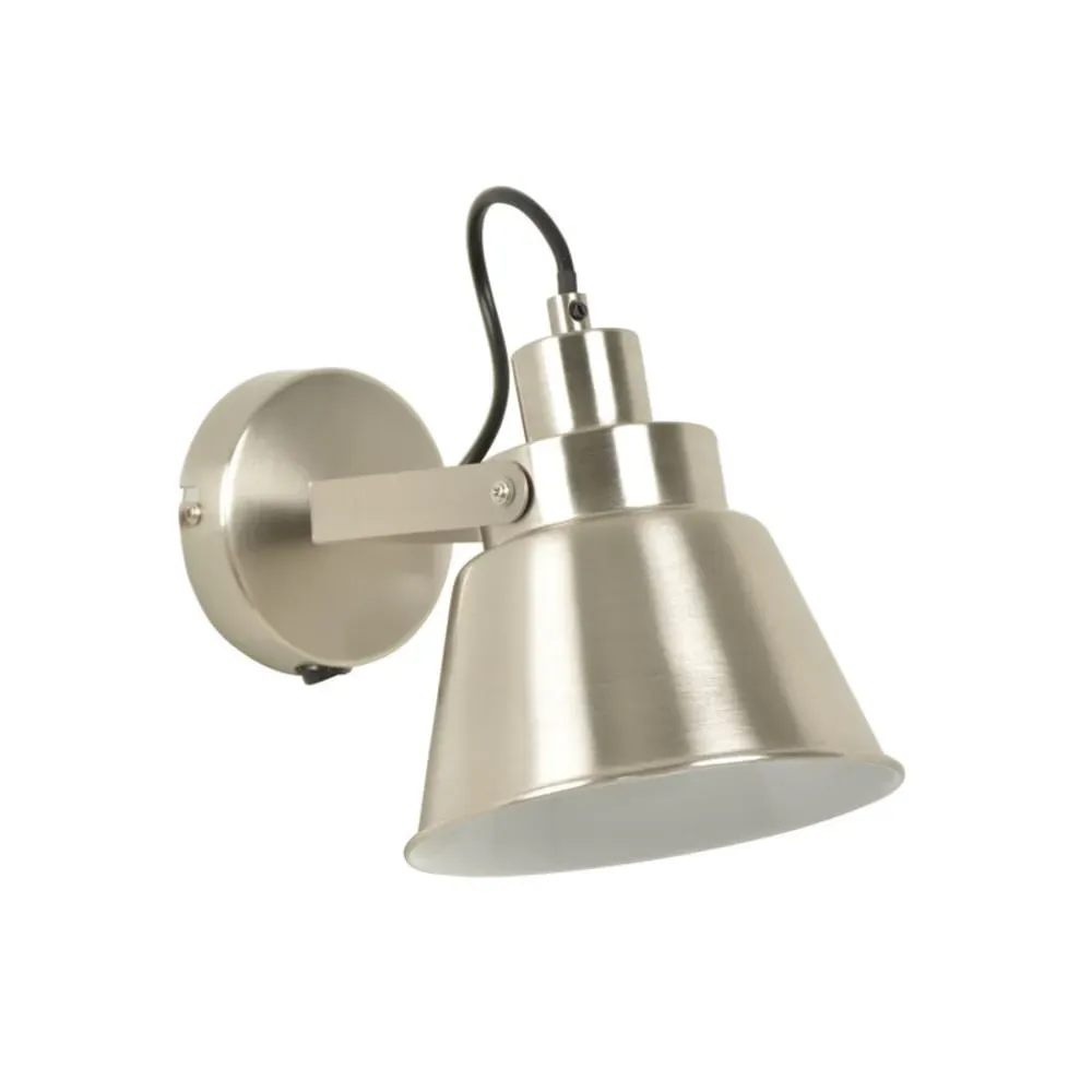 Applique avec interrupteur alu brossé