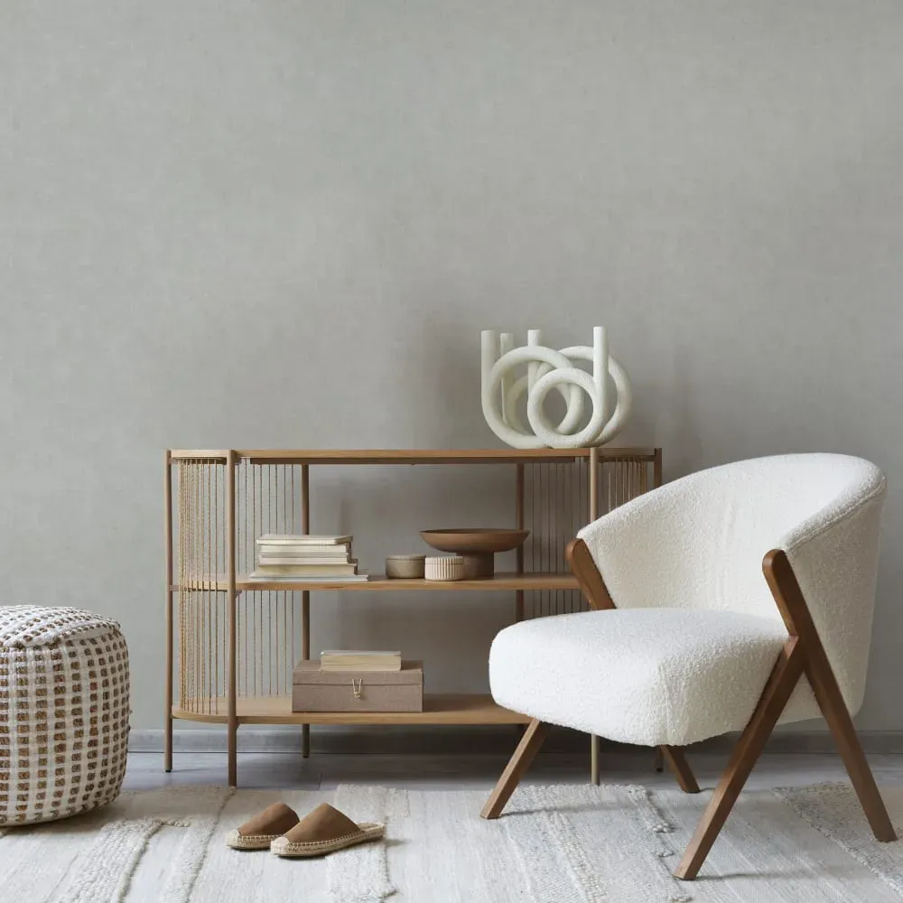 Papier peint béton ciré beige 1005x52cm