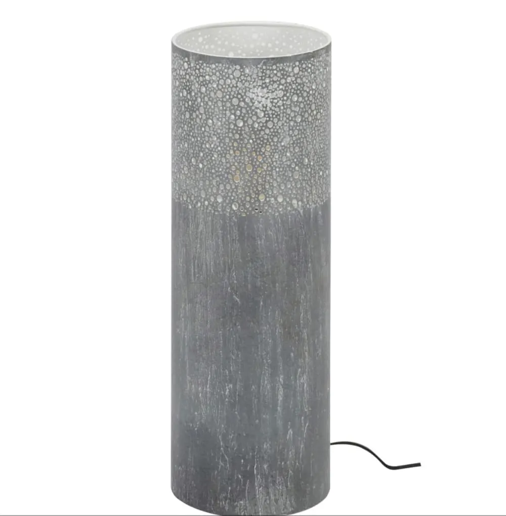 Lampadaire en métal gris