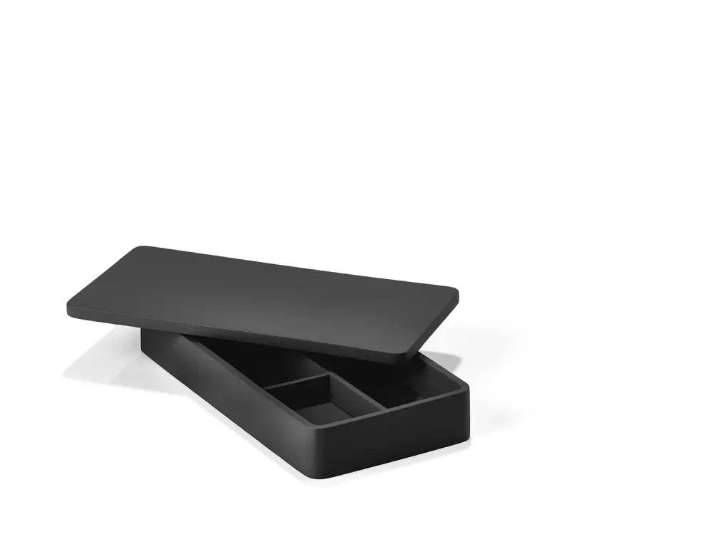 Organiseur en ciment noir