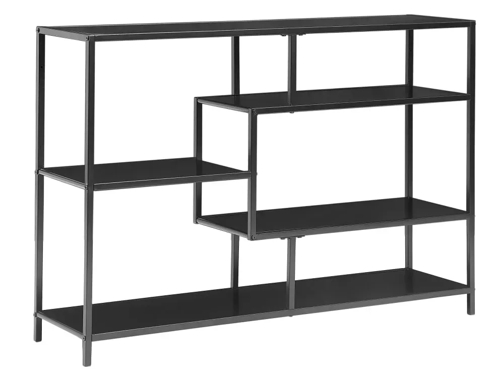Etagère industrielle avec rangements de 5 niveaux en métal noir