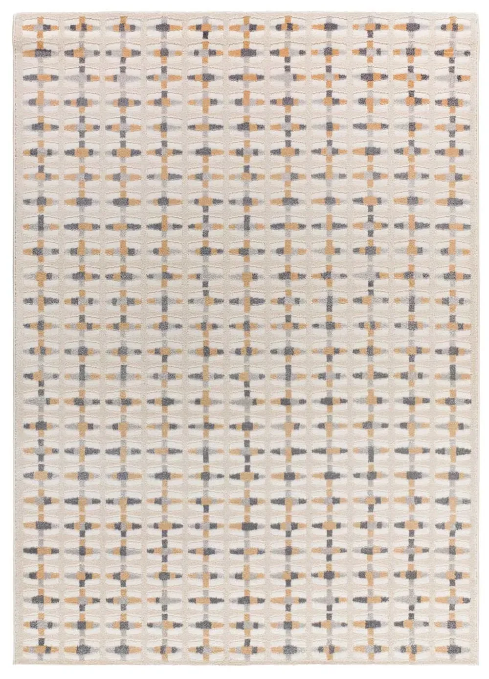 Tapis à relief beige/gris 200x290 cm