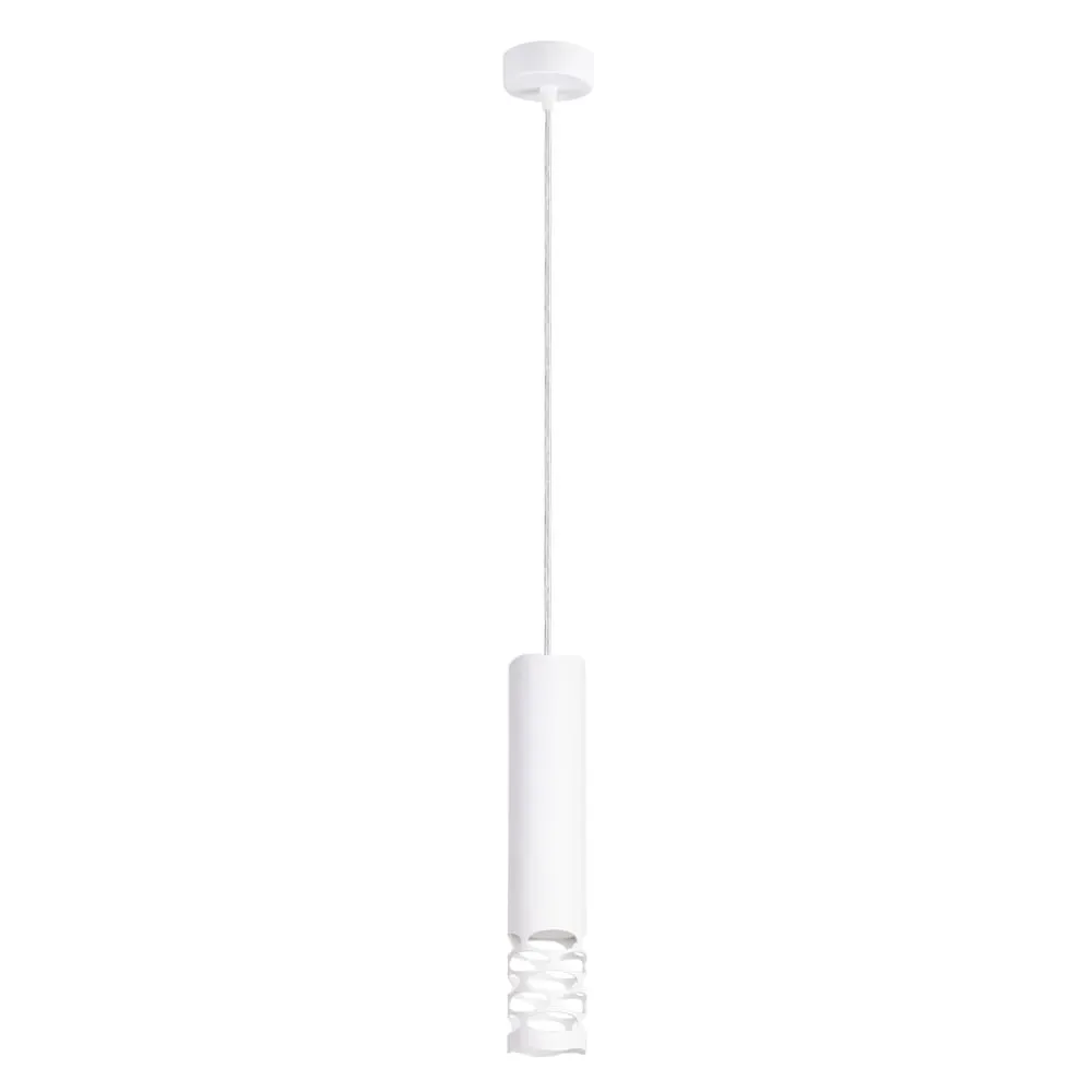 Lampe à suspension acier blanc H 125 cm