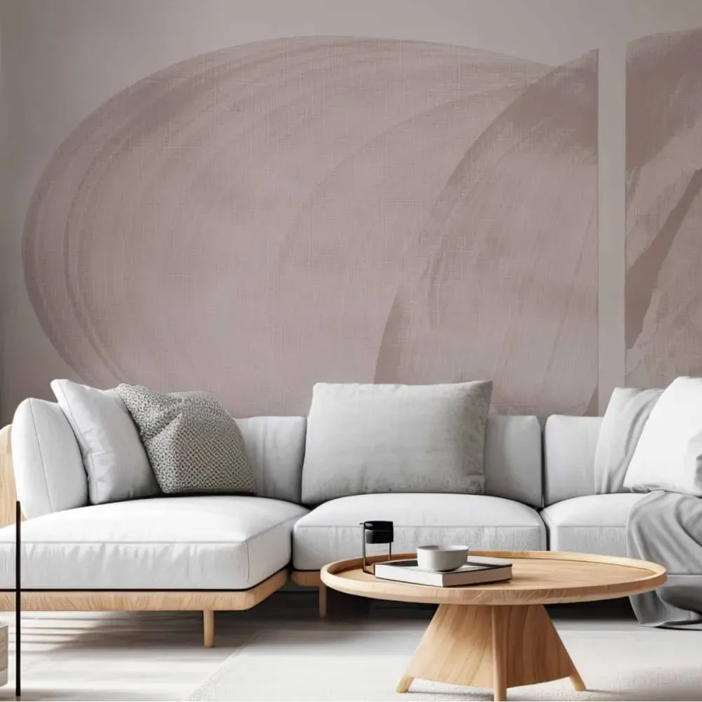 Papier peint panoramique graphique brun 150x250cm