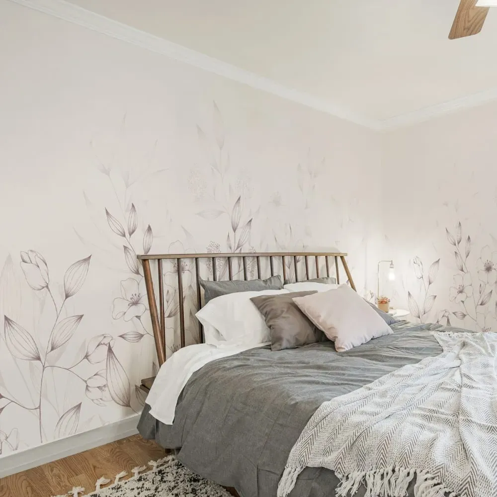 Papier peint panoramique printemps rose 150x250cm