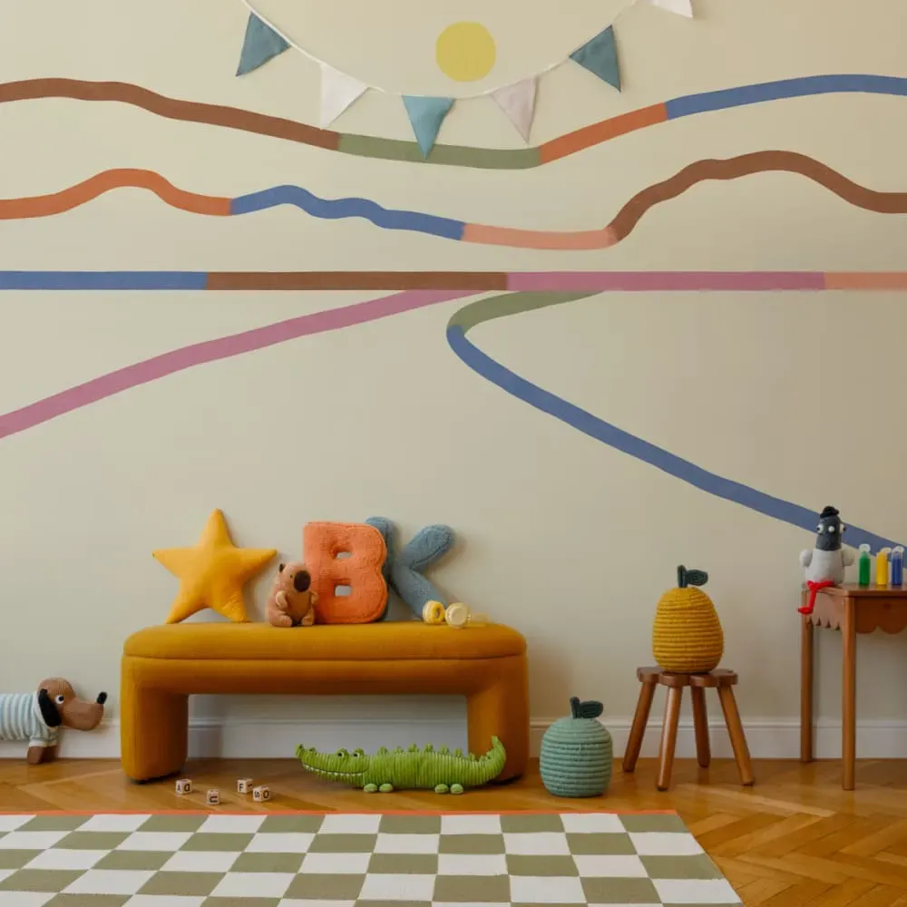 Papier peint panoramique horizon couleurs 525x250cm