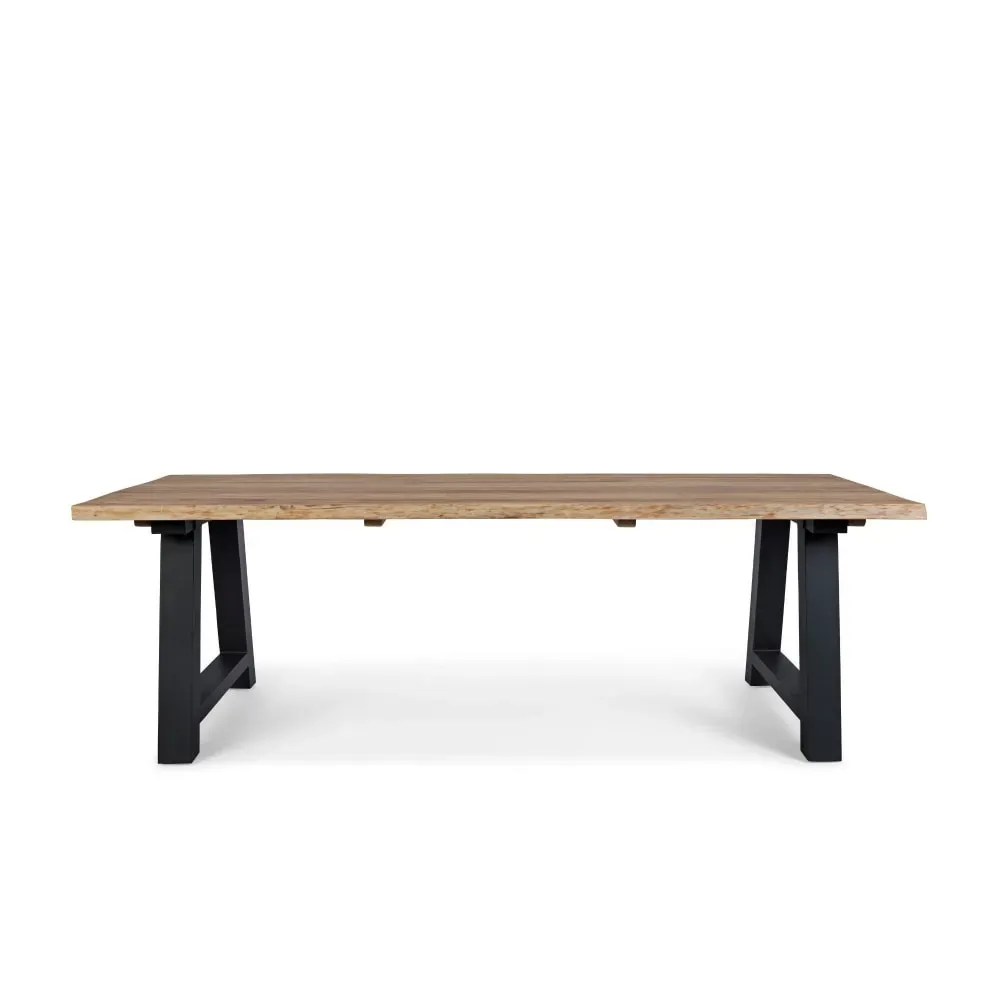 Table de jardin en teck et métal anthracite L240 10 places