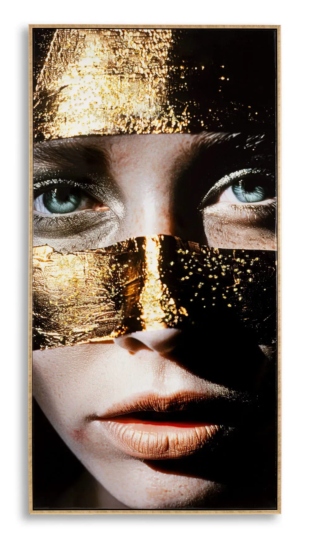 Peinture sur toile laquée avec cadre 52x4x102 cm