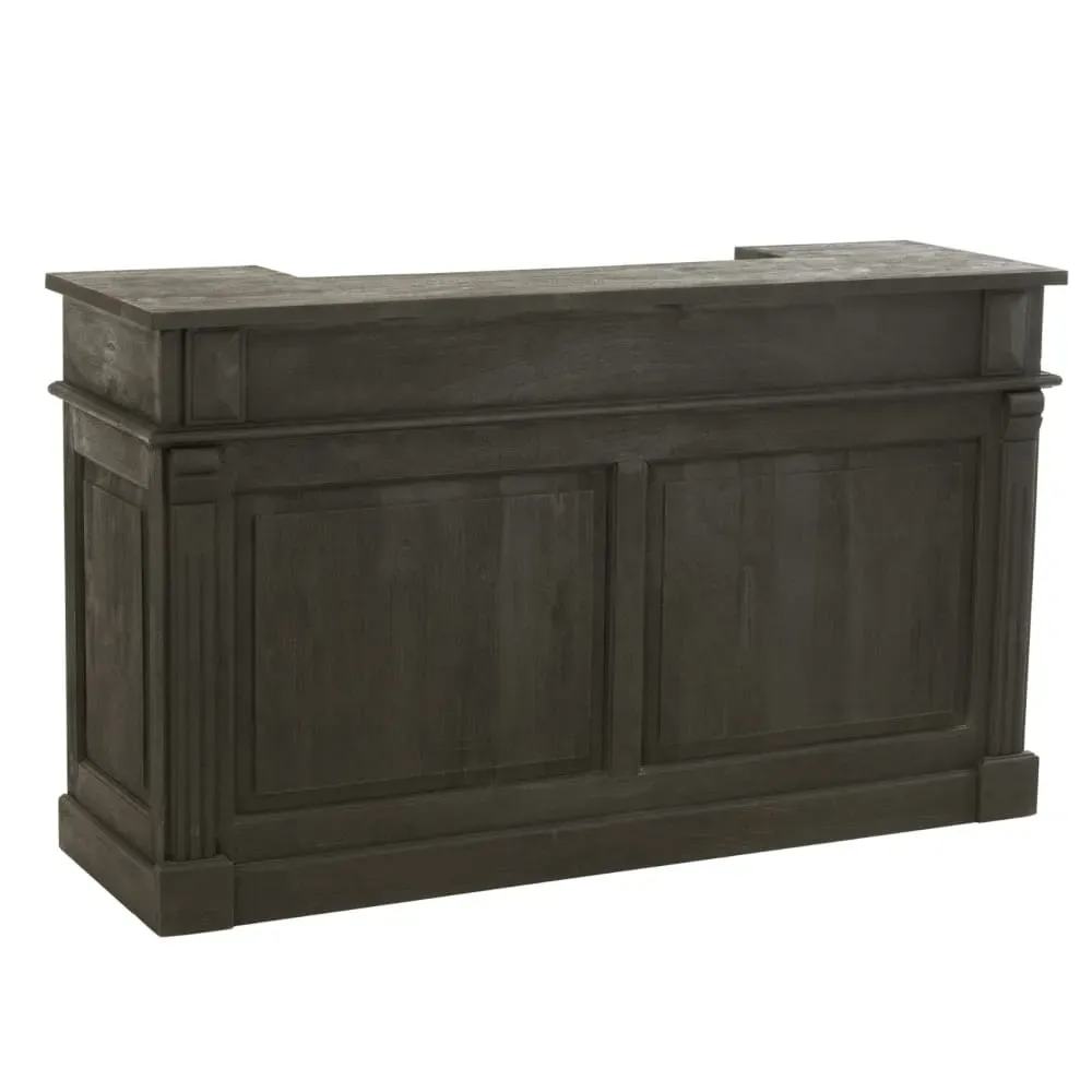 Grand bar en bois de manguier noir 55 x 108