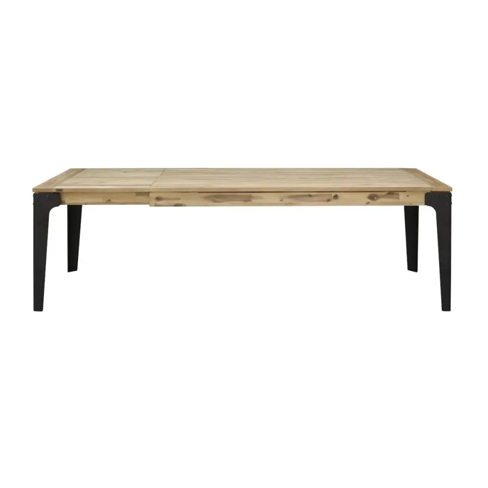 Table rectangulaire en chêne 1 rallonge 8/10 couverts teinte claire