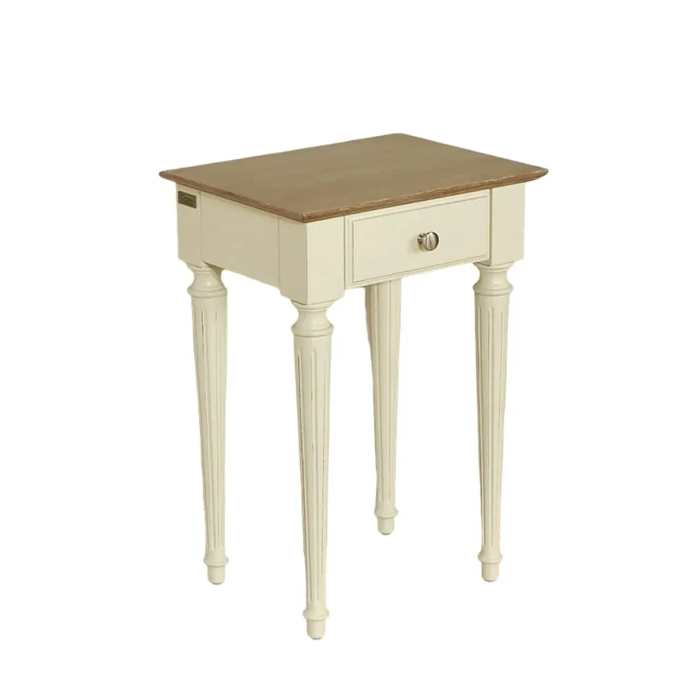 Table de chevet 1 tiroir plateau chêne