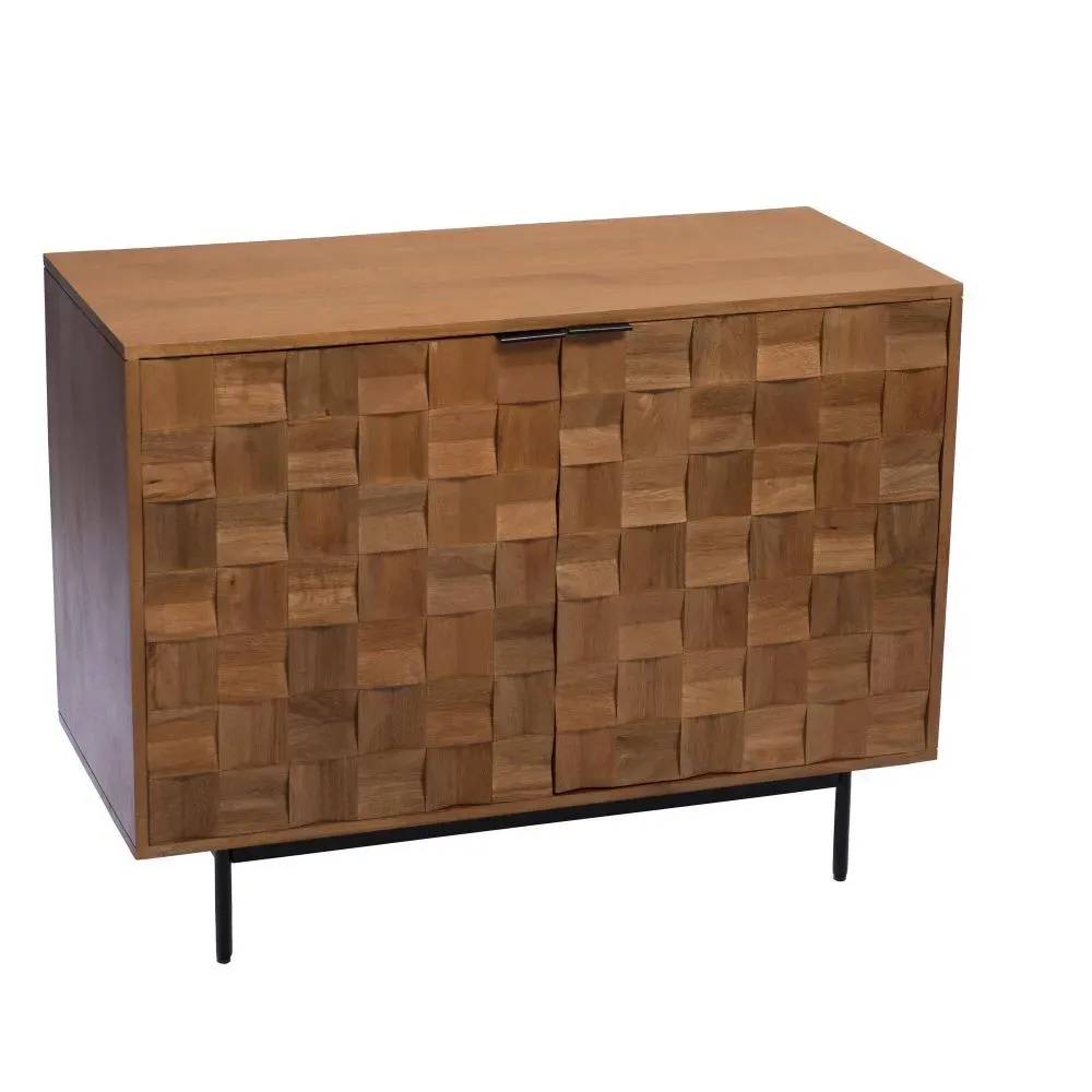 Buffet 2 portes   bois naturel en manguier