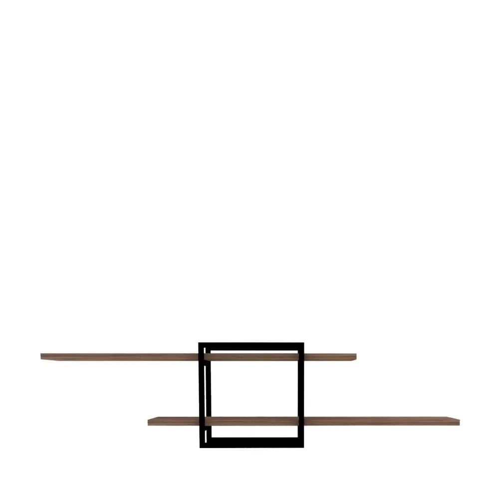 Étagère murale en bois et métal L120cm - Bois clair