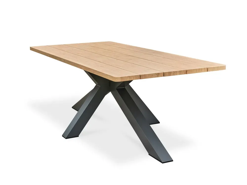 Table de jardin 8 places - Gris anthracite