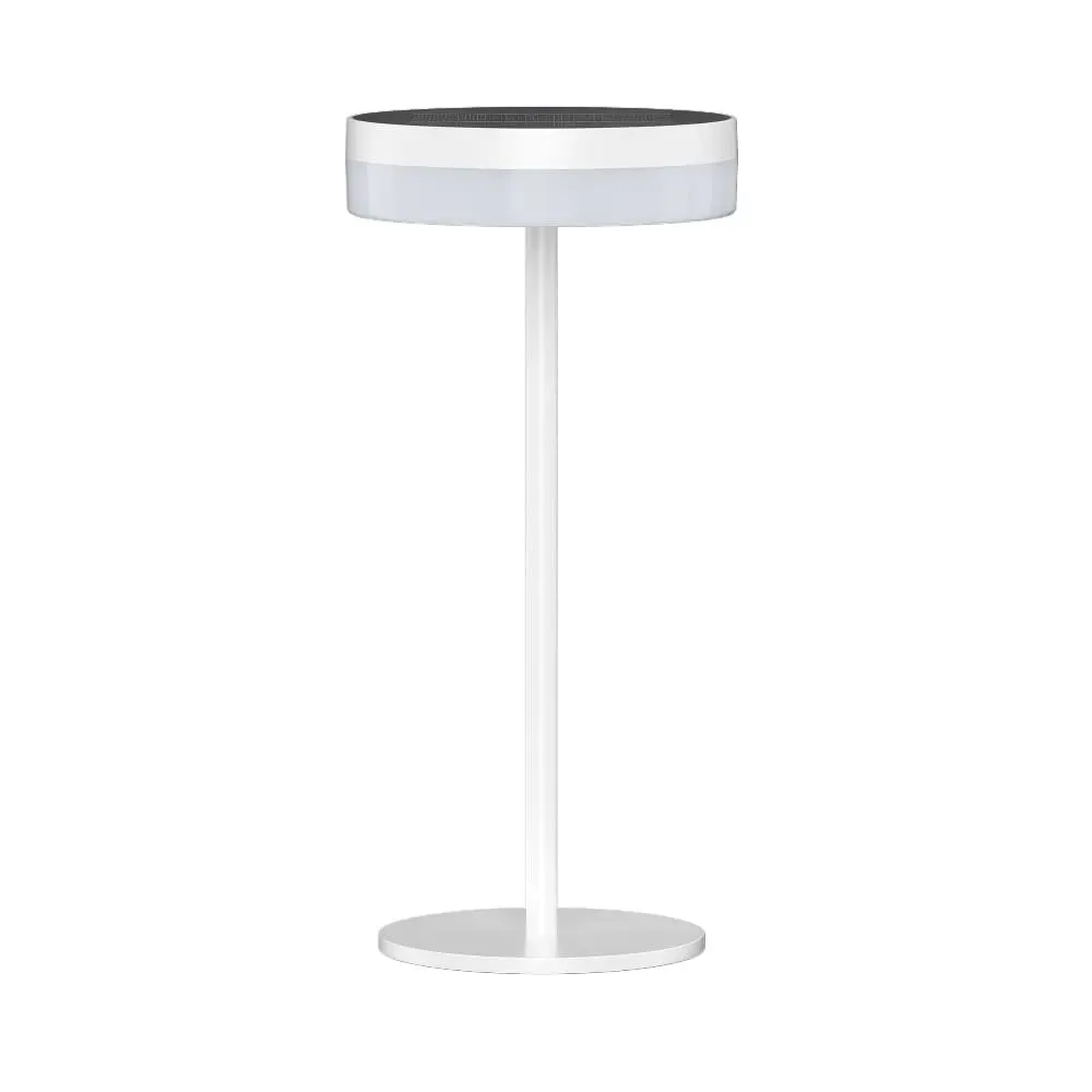 Lampe de table solaire Aluminium Blanc H27CM