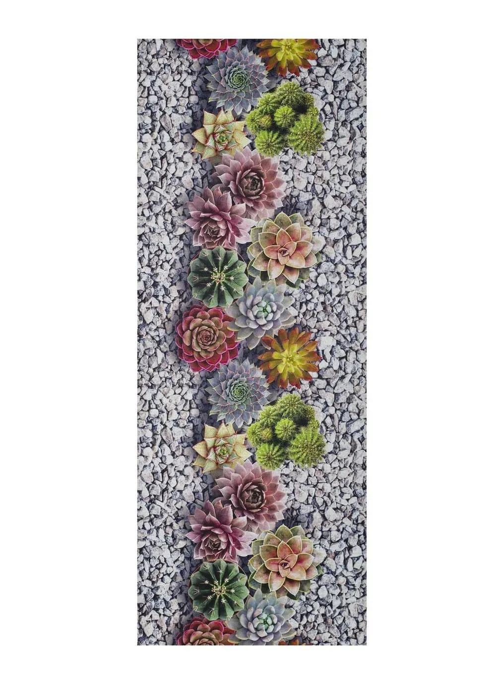 Tapis de cuisine lavable cactus gris/multicolore 52x100 cm