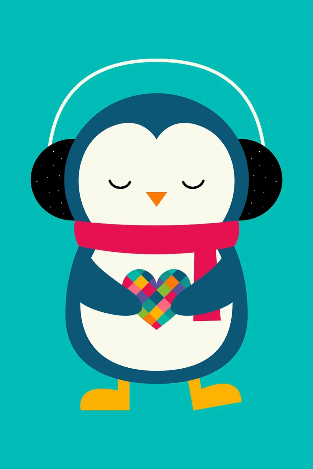 Tableau coeur à prendre imprimé sur toile 40x60 cm