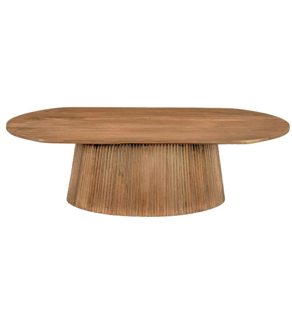 Table basse ovale120x70 cm en Manguier massif