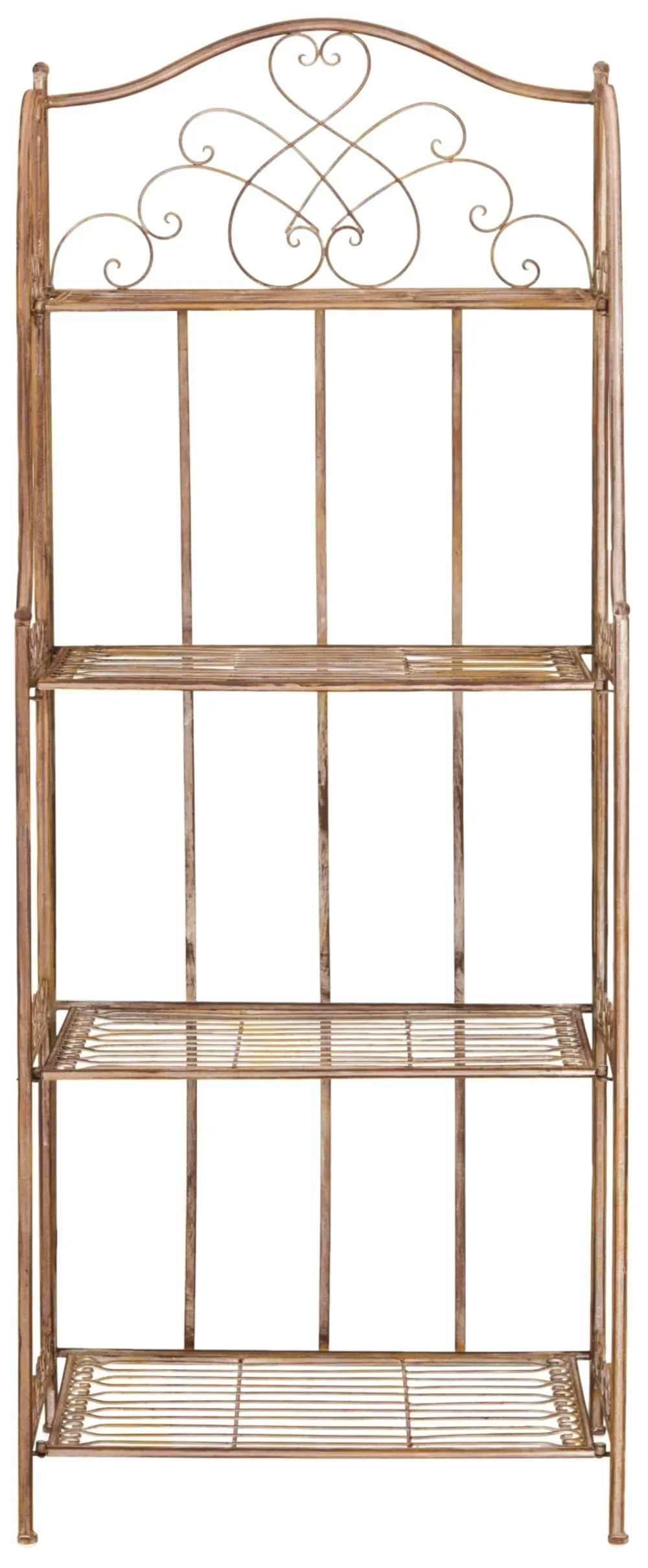 Etagère en fer orange