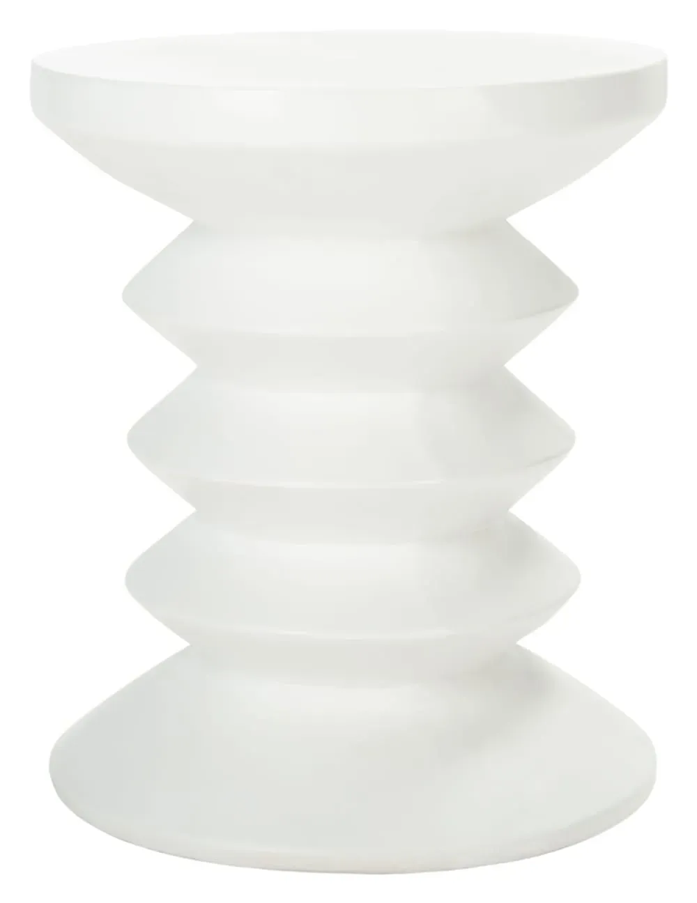 Table d'appoint pour l’extérieur béton ivoire