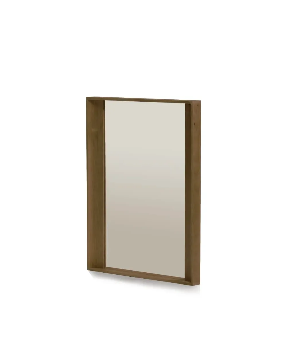 Miroir sur pied en bois massif couleur brun