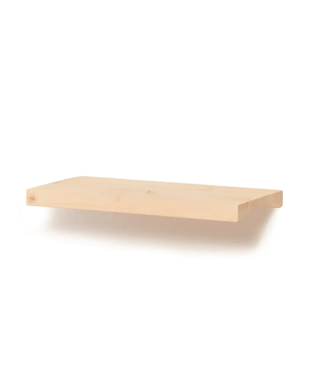 Étagère en bois massif couleur beige, 40 cm
