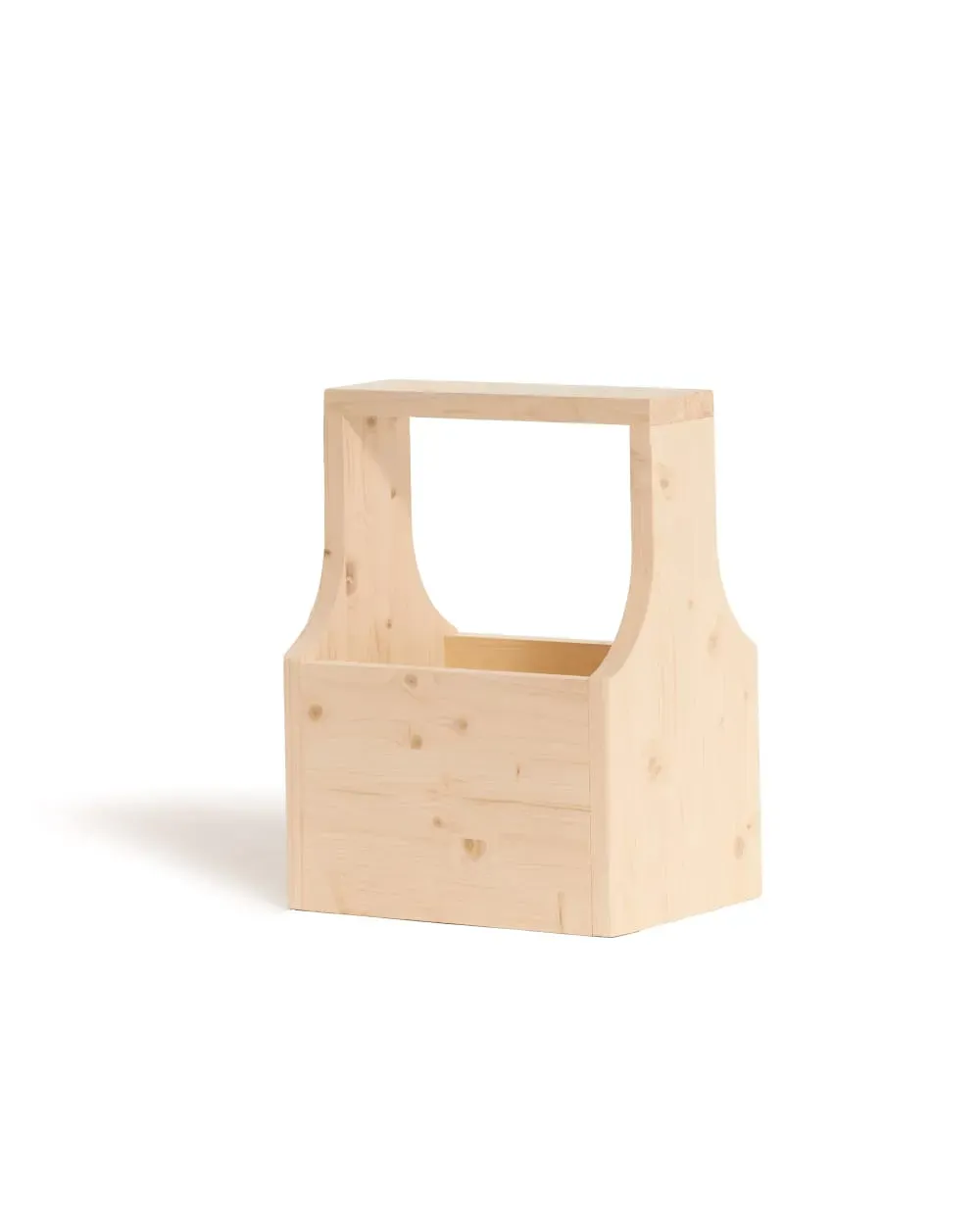 Meuble d’appoint en bois massif couleur beige