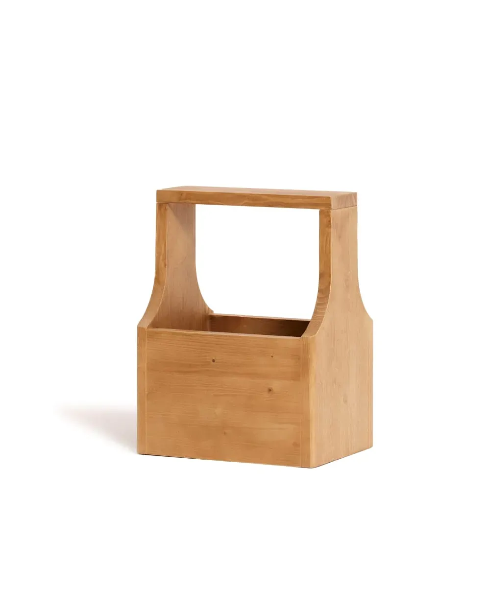 Meuble d’appoint en bois massif couleur brun clair