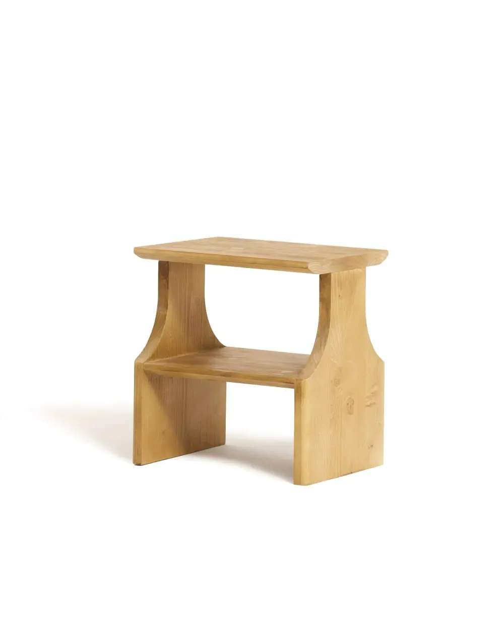 Tabouret en bois massif couleur naturelle