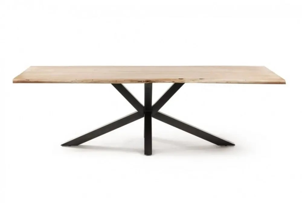 Table de repas rectangulaire en bois massif