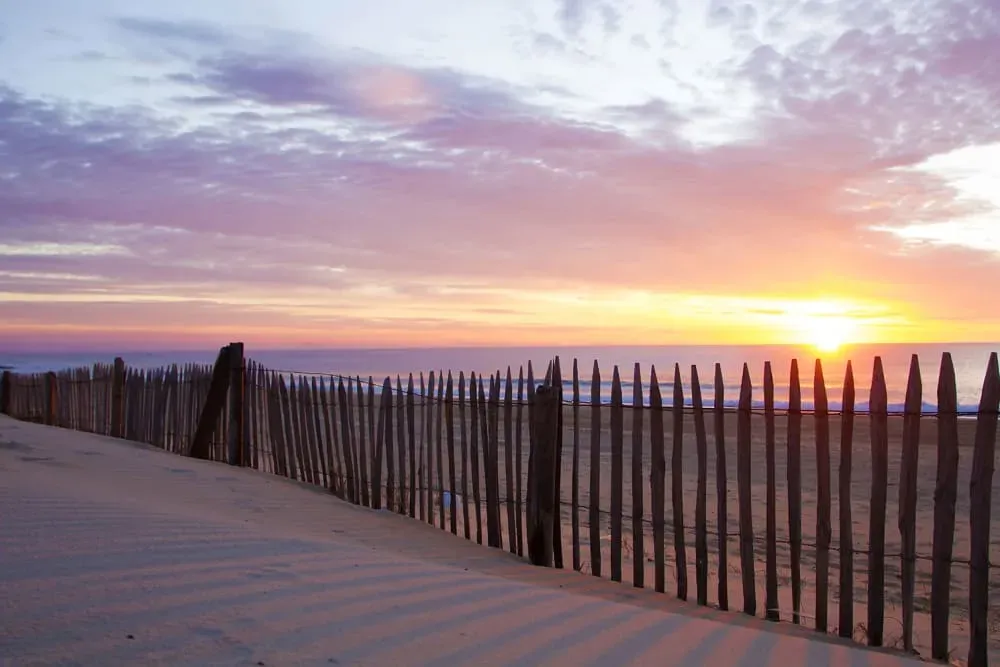 Tableau coucher du soleil imprimé sur toile 90x60 cm