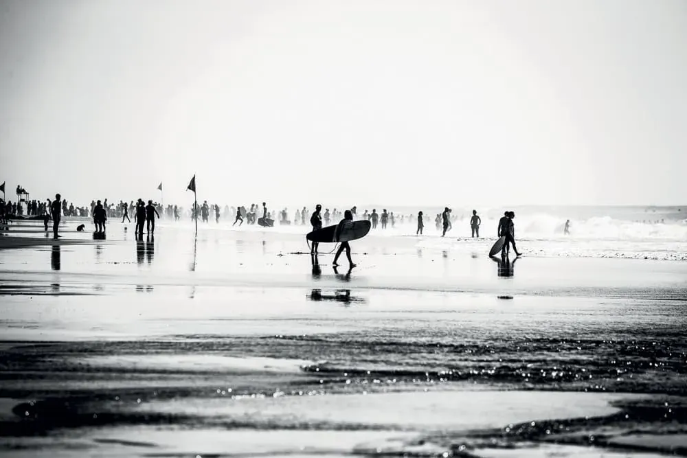 Tableau été à la plage imprimé sur toile 90x60 cm