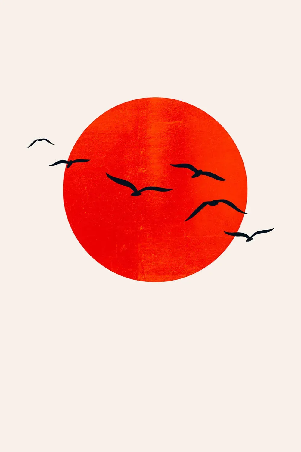 Tableau soleil levant imprimé sur toile 60x90 cm