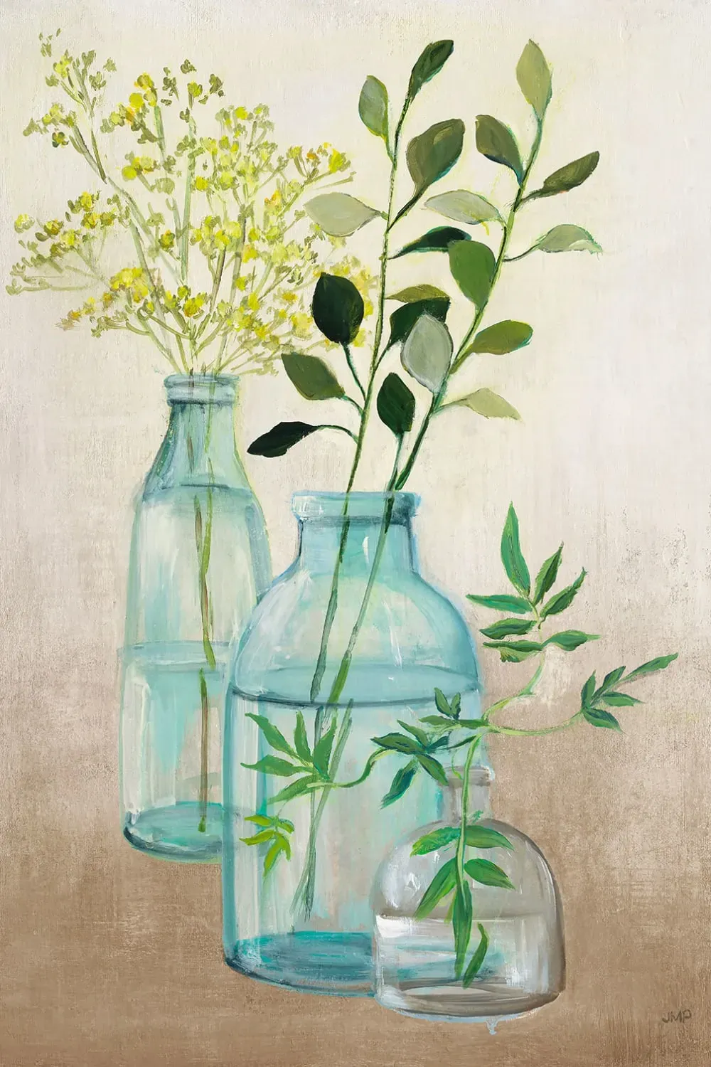 Tableau fleurs médicinales imprimé sur toile 60x90 cm