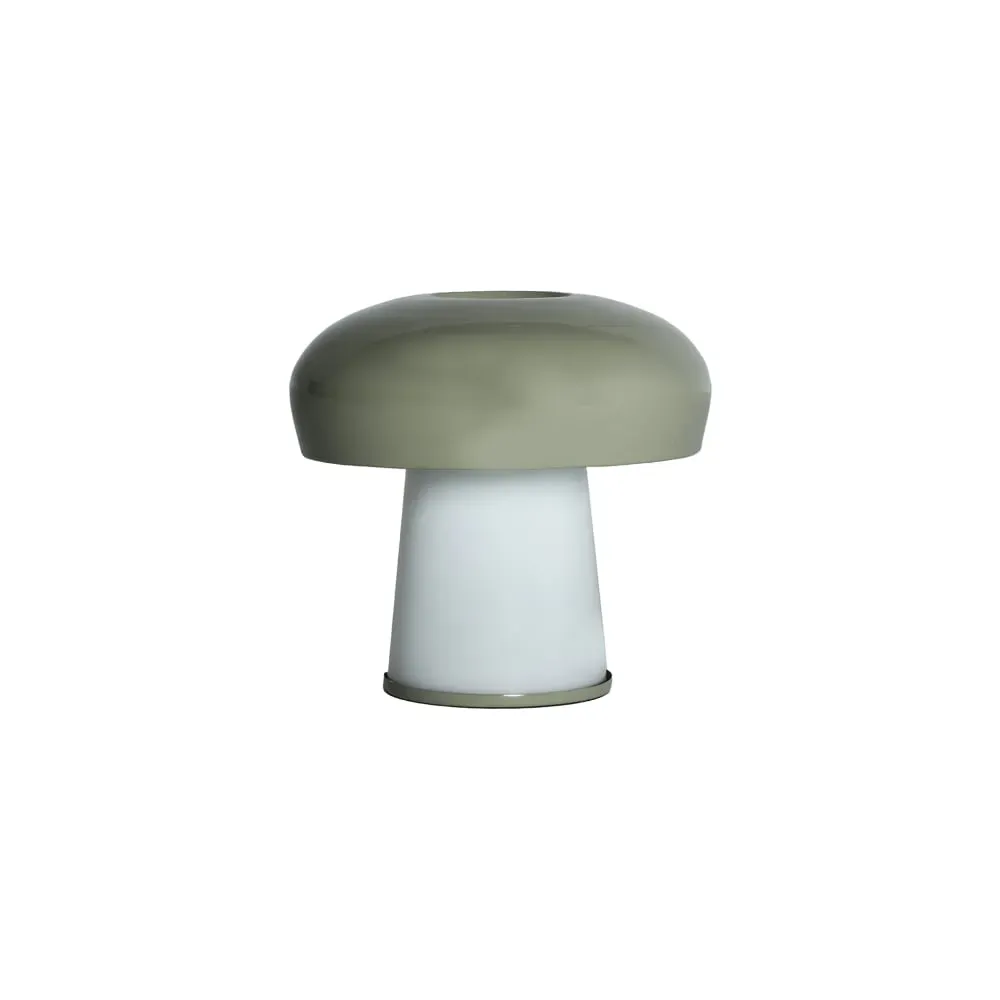 Lampe de salon en verre blanc, 35x35x35 cm