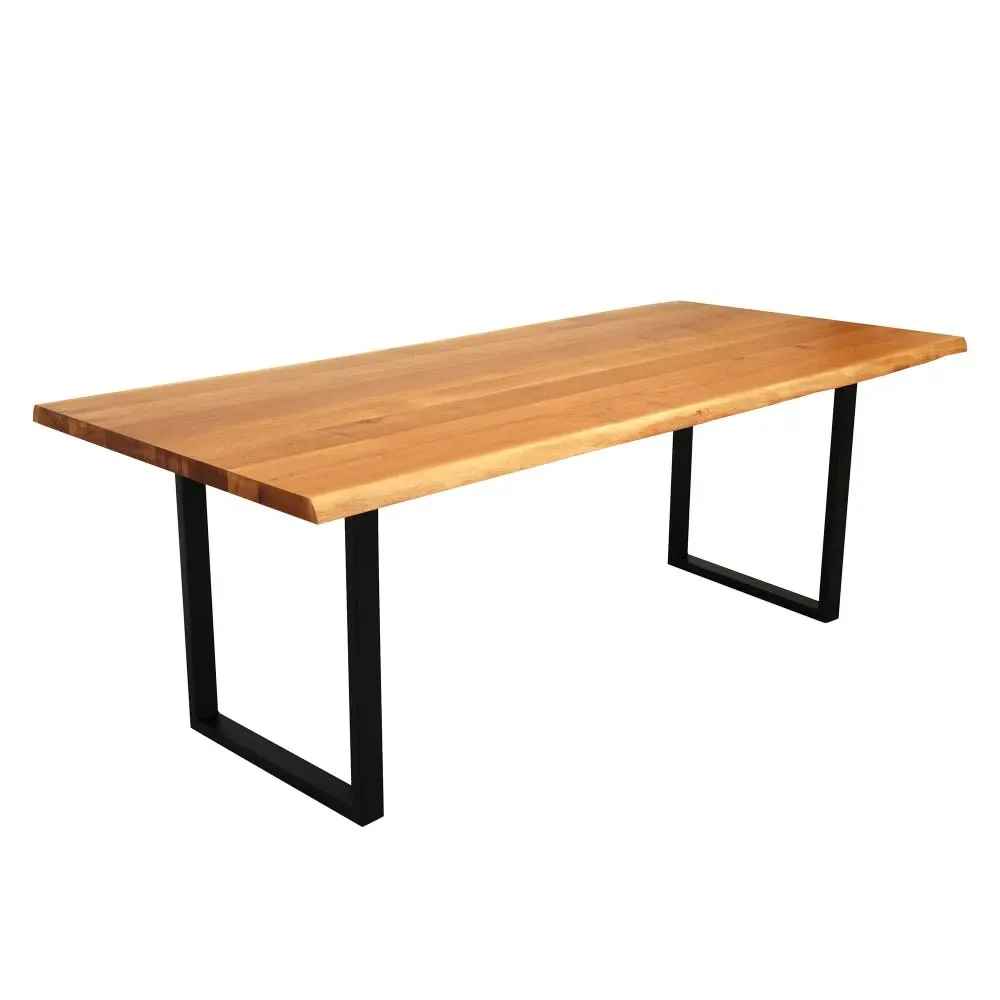 Table à manger en chêne massif huilé pour 10 personnes 220x100cm