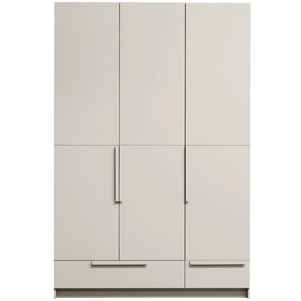 Armoire 3 portes en pin beige