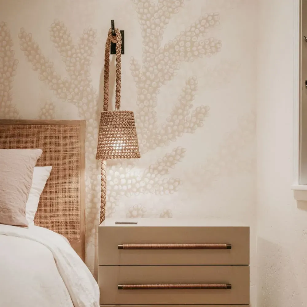 Papier peint panoramique corail beige 225x250cm