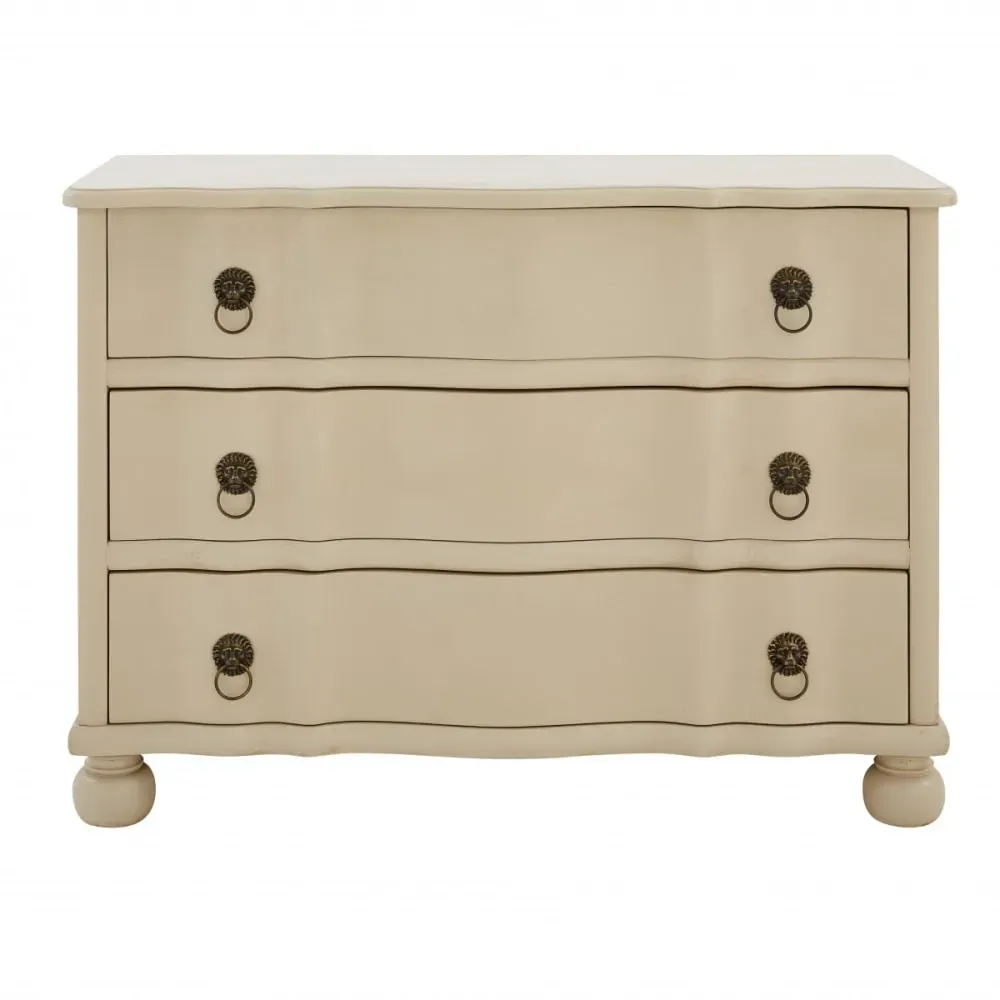 Commode 3 tiroirs en pin massif ardoise et vert