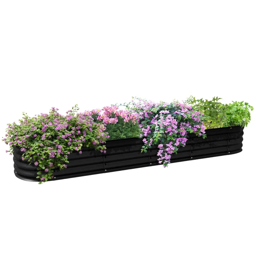 Jardinière surélevée carré potager modulable acier noir