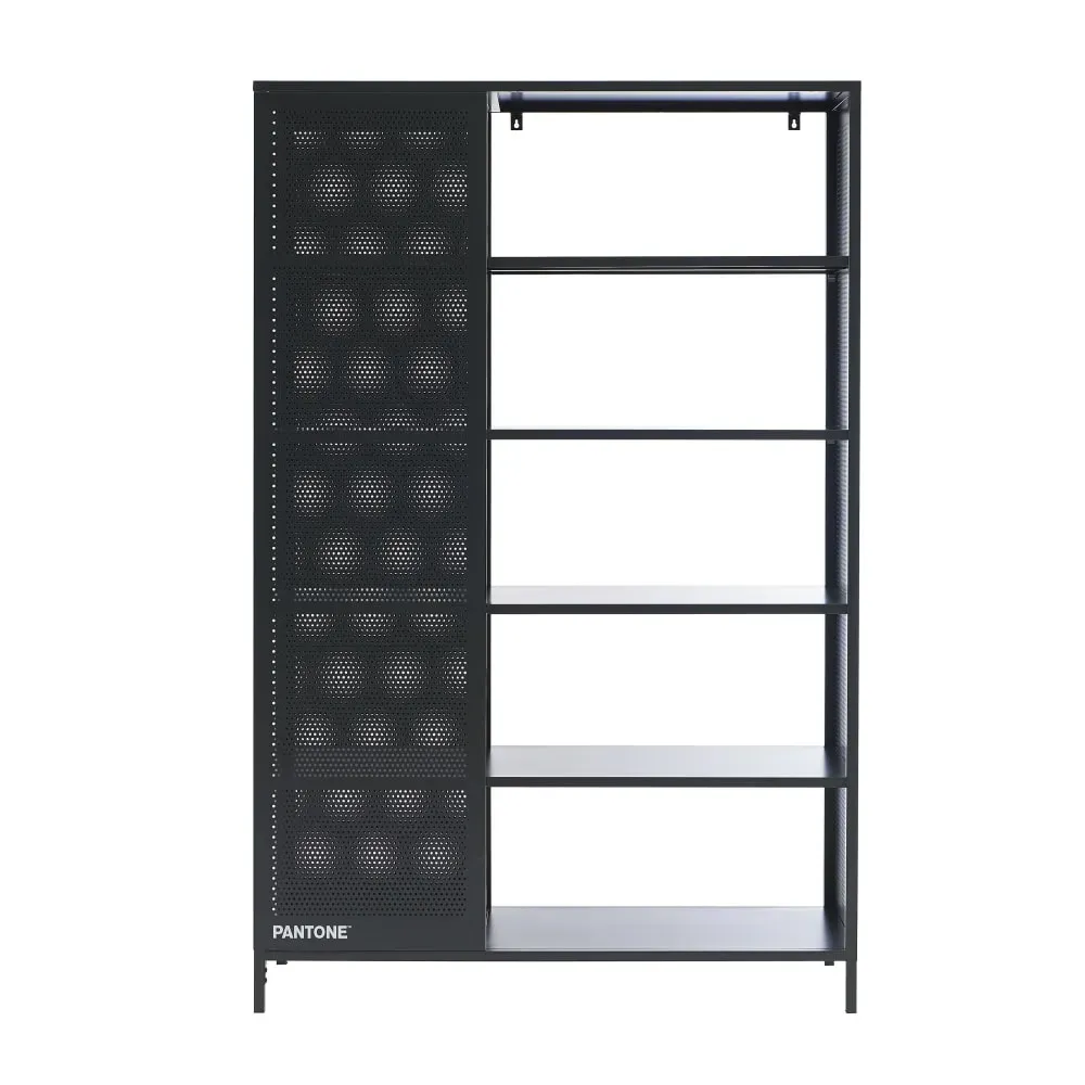 Bibliothèque métal gris anthracite h180cm
