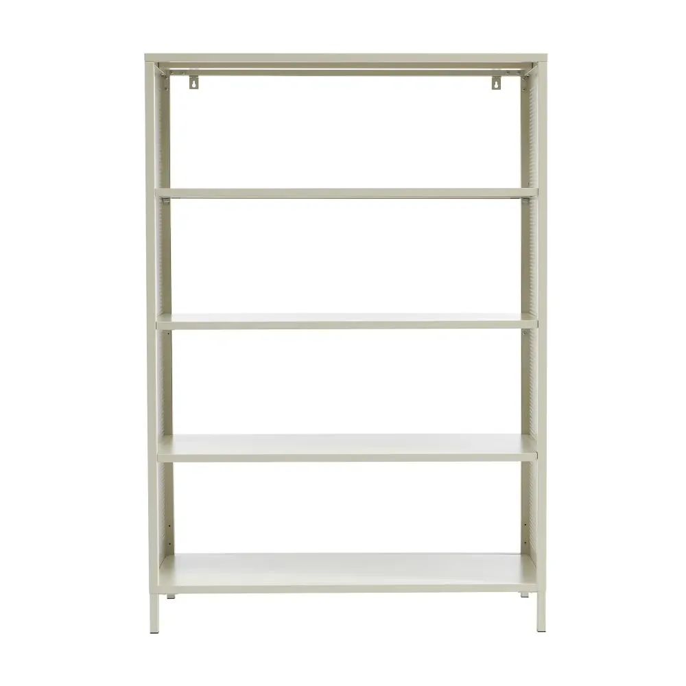 Bibliothèque métal beige sable h145cm
