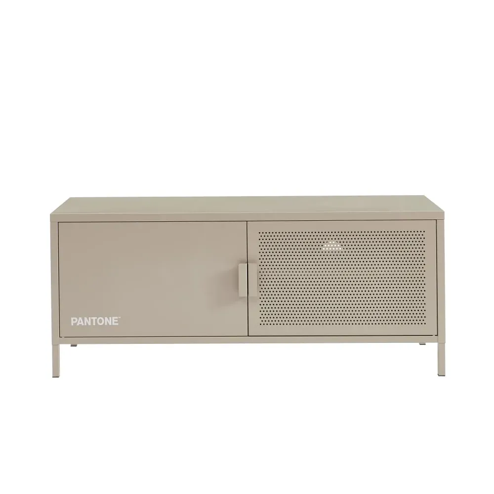 Meuble TV métal taupe 120cm