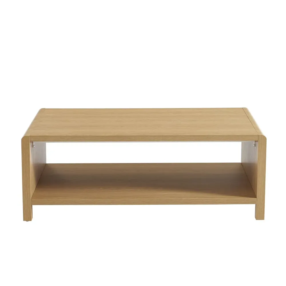 Table basse  effet chêne