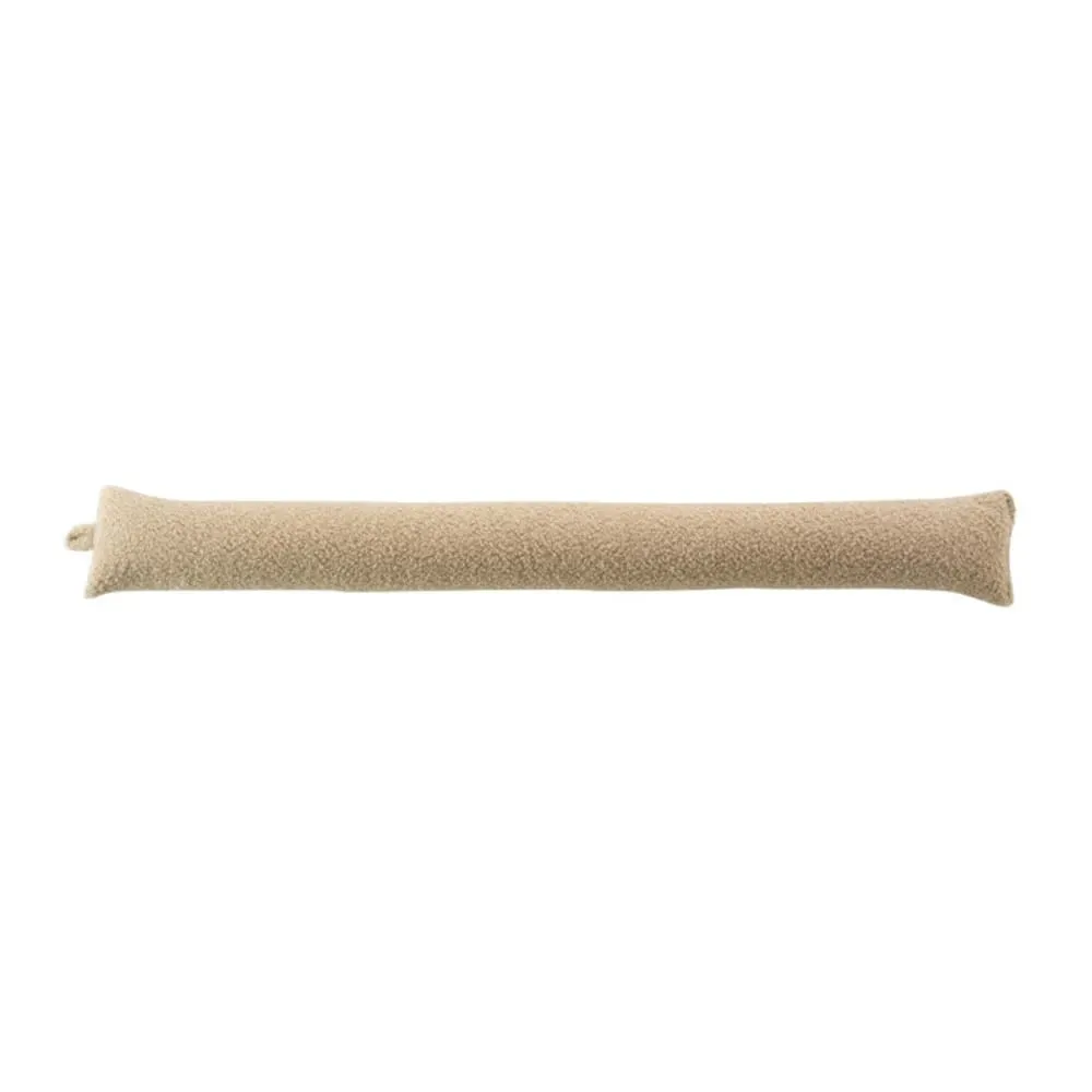 Bas de porte effet bouclette beige  80 x 10 cm
